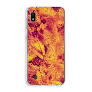 CaseCompany Eternal Fire: Samsung Galaxy A10 Transparant Hoesje