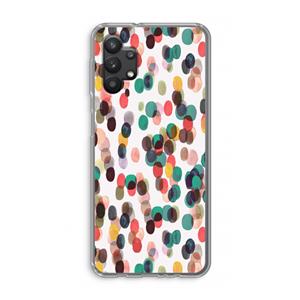 CaseCompany Tropical Dots: Samsung Galaxy A32 5G Transparant Hoesje