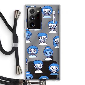 CaseCompany Gezichtjes: Samsung Galaxy Note 20 Ultra / Note 20 Ultra 5G Transparant Hoesje met koord