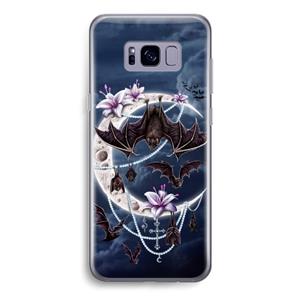 CaseCompany Vleermuizen Maan: Samsung Galaxy S8 Transparant Hoesje