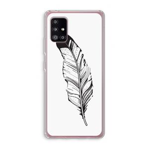 CaseCompany Pluim: Samsung Galaxy A51 5G Transparant Hoesje