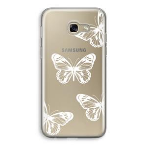 CaseCompany White butterfly: Samsung Galaxy A5 (2017) Transparant Hoesje