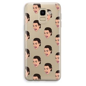 CaseCompany Ugly Cry Call: Samsung Galaxy J6 (2018) Transparant Hoesje