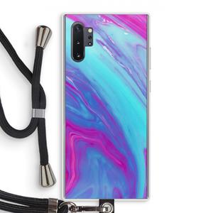 CaseCompany Zweverige regenboog: Samsung Galaxy Note 10 Plus Transparant Hoesje met koord