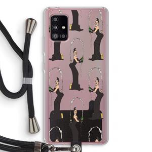 CaseCompany Pop Some Kim: Samsung Galaxy A51 5G Transparant Hoesje met koord