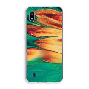 CaseCompany Green Inferno: Samsung Galaxy A10 Transparant Hoesje