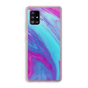 CaseCompany Zweverige regenboog: Samsung Galaxy A51 5G Transparant Hoesje