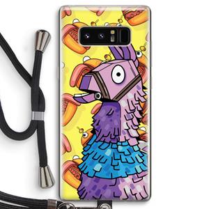 CaseCompany Loot Burger: Samsung Galaxy Note 8 Transparant Hoesje met koord