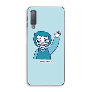 CaseCompany Zwaai: Samsung Galaxy A7 (2018) Transparant Hoesje