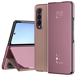 Lunso Samsung Galaxy Z Fold4 - Window view cover hoes - Roze