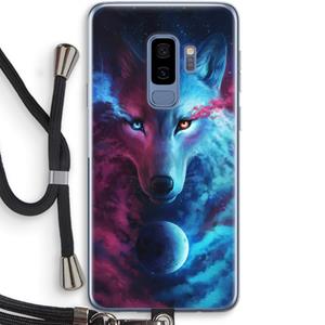 CaseCompany Where Light And Dark Meet: Samsung Galaxy S9 Plus Transparant Hoesje met koord