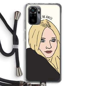 CaseCompany Ashley: Xiaomi Redmi Note 10 Pro Transparant Hoesje met koord