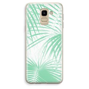 CaseCompany Palmbladeren: Samsung Galaxy J6 (2018) Transparant Hoesje