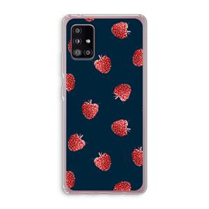 CaseCompany Framboosjes: Samsung Galaxy A51 5G Transparant Hoesje