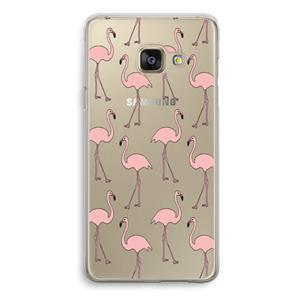 CaseCompany Anything Flamingoes: Samsung Galaxy A3 (2016) Transparant Hoesje