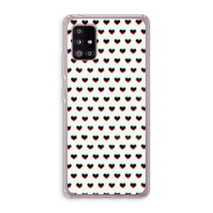 CaseCompany Hartjes: Samsung Galaxy A51 5G Transparant Hoesje