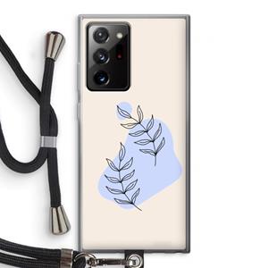 CaseCompany Leaf me if you can: Samsung Galaxy Note 20 Ultra / Note 20 Ultra 5G Transparant Hoesje met koord