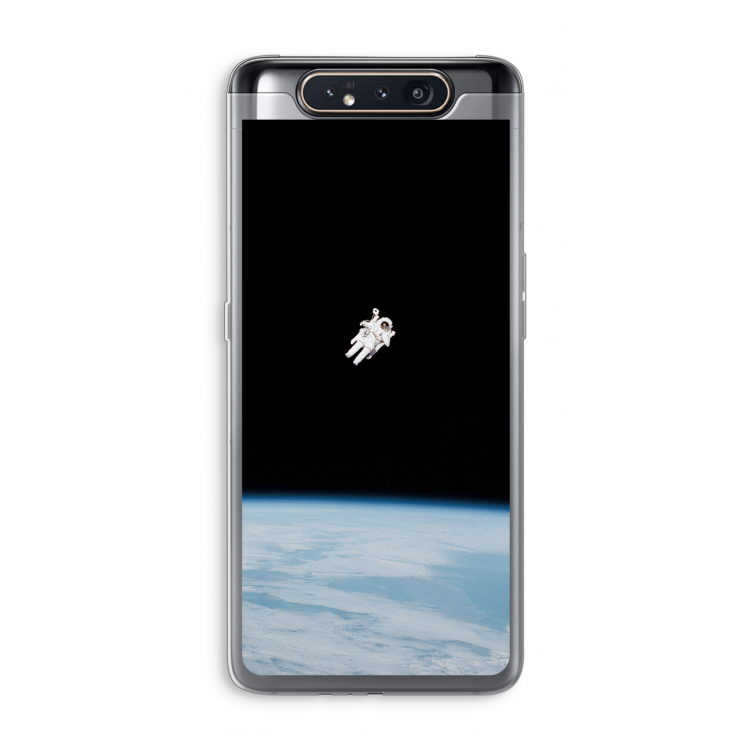 CaseCompany Alone in Space: Samsung Galaxy A80 Transparant Hoesje