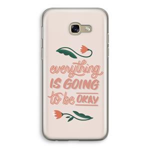 CaseCompany Optimistic flower girl: Samsung Galaxy A5 (2017) Transparant Hoesje