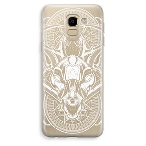 CaseCompany Oh Deer: Samsung Galaxy J6 (2018) Transparant Hoesje