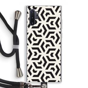 CaseCompany Crazy pattern: Samsung Galaxy Note 10 Plus Transparant Hoesje met koord