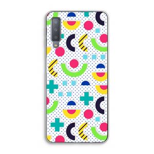 CaseCompany 8-bit N°1: Samsung Galaxy A7 (2018) Transparant Hoesje