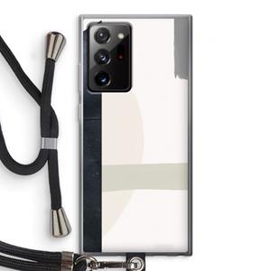 CaseCompany Baca: Samsung Galaxy Note 20 Ultra / Note 20 Ultra 5G Transparant Hoesje met koord