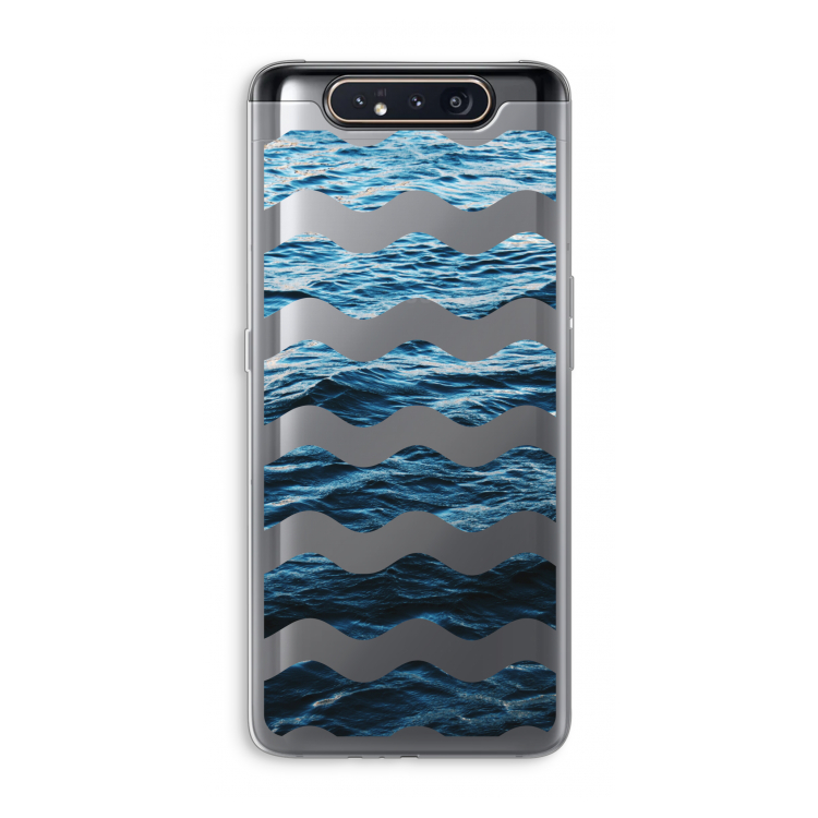 CaseCompany Oceaan: Samsung Galaxy A80 Transparant Hoesje