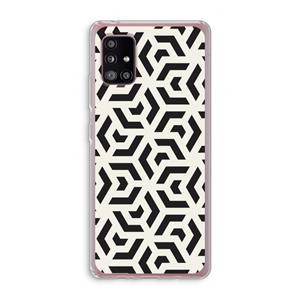 CaseCompany Crazy pattern: Samsung Galaxy A51 5G Transparant Hoesje