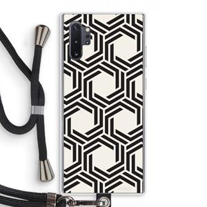 CaseCompany Geometrisch patroon: Samsung Galaxy Note 10 Plus Transparant Hoesje met koord