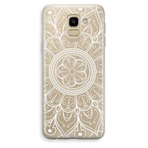 CaseCompany Roses Are Red: Samsung Galaxy J6 (2018) Transparant Hoesje