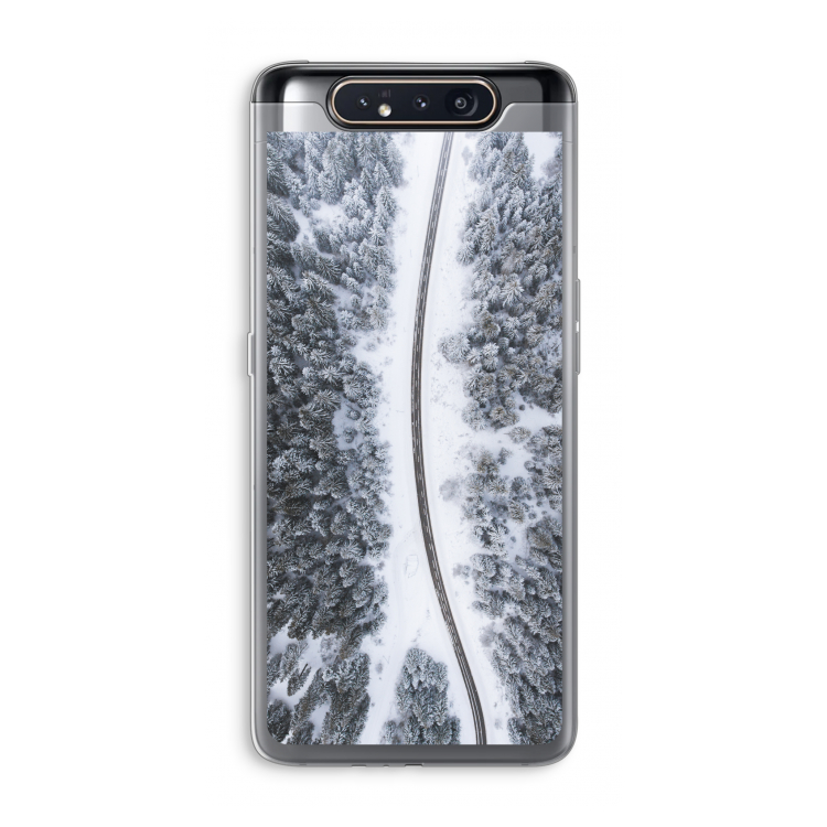 CaseCompany Snøfall: Samsung Galaxy A80 Transparant Hoesje