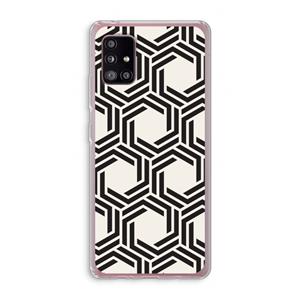 CaseCompany Geometrisch patroon: Samsung Galaxy A51 5G Transparant Hoesje