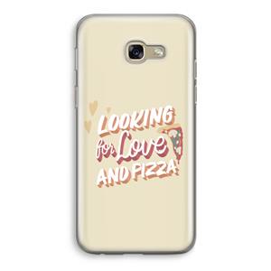 CaseCompany Pizza is the answer: Samsung Galaxy A5 (2017) Transparant Hoesje