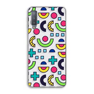 CaseCompany 8-bit N°6: Samsung Galaxy A7 (2018) Transparant Hoesje