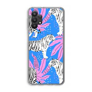 CaseCompany Tijger: Samsung Galaxy A32 5G Transparant Hoesje