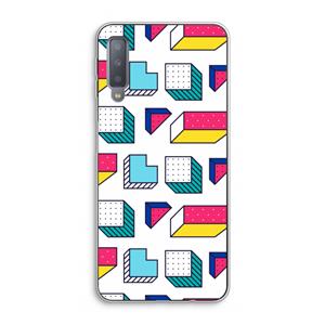 CaseCompany 8-bit N°7: Samsung Galaxy A7 (2018) Transparant Hoesje