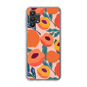 CaseCompany Perzik: Samsung Galaxy A32 5G Transparant Hoesje