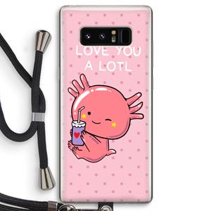 CaseCompany Love You A Lotl: Samsung Galaxy Note 8 Transparant Hoesje met koord