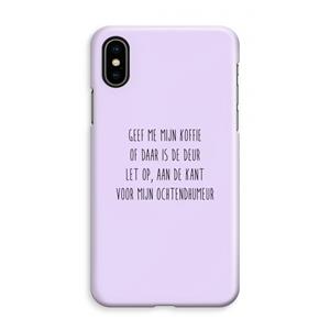 CaseCompany Ochtendhumeur: iPhone XS Max Volledig Geprint Hoesje