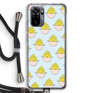 CaseCompany Citroenen: Xiaomi Redmi Note 10 Pro Transparant Hoesje met koord