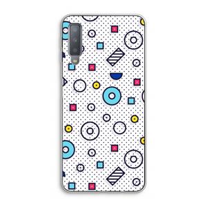CaseCompany 8-bit N°9: Samsung Galaxy A7 (2018) Transparant Hoesje