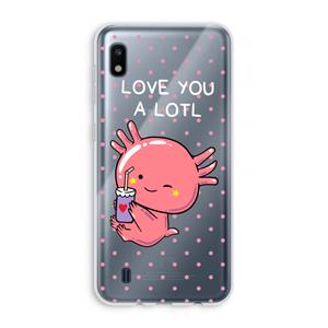 CaseCompany Love You A Lotl: Samsung Galaxy A10 Transparant Hoesje