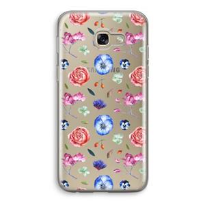 CaseCompany Bloemetjes: Samsung Galaxy A5 (2017) Transparant Hoesje