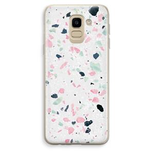 CaseCompany Terrazzo N°3: Samsung Galaxy J6 (2018) Transparant Hoesje