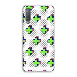 CaseCompany 8-bit N°10: Samsung Galaxy A7 (2018) Transparant Hoesje