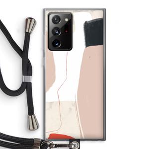 CaseCompany Lava: Samsung Galaxy Note 20 Ultra / Note 20 Ultra 5G Transparant Hoesje met koord
