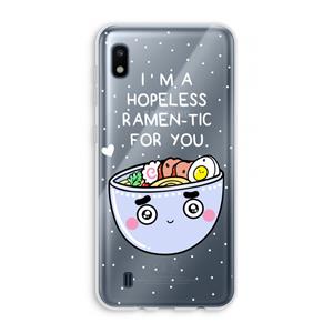 CaseCompany I'm A Hopeless Ramen-Tic For You: Samsung Galaxy A10 Transparant Hoesje