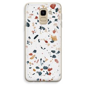 CaseCompany Terrazzo N°4: Samsung Galaxy J6 (2018) Transparant Hoesje