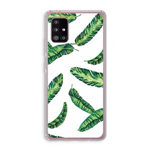CaseCompany Lange bladeren: Samsung Galaxy A51 5G Transparant Hoesje